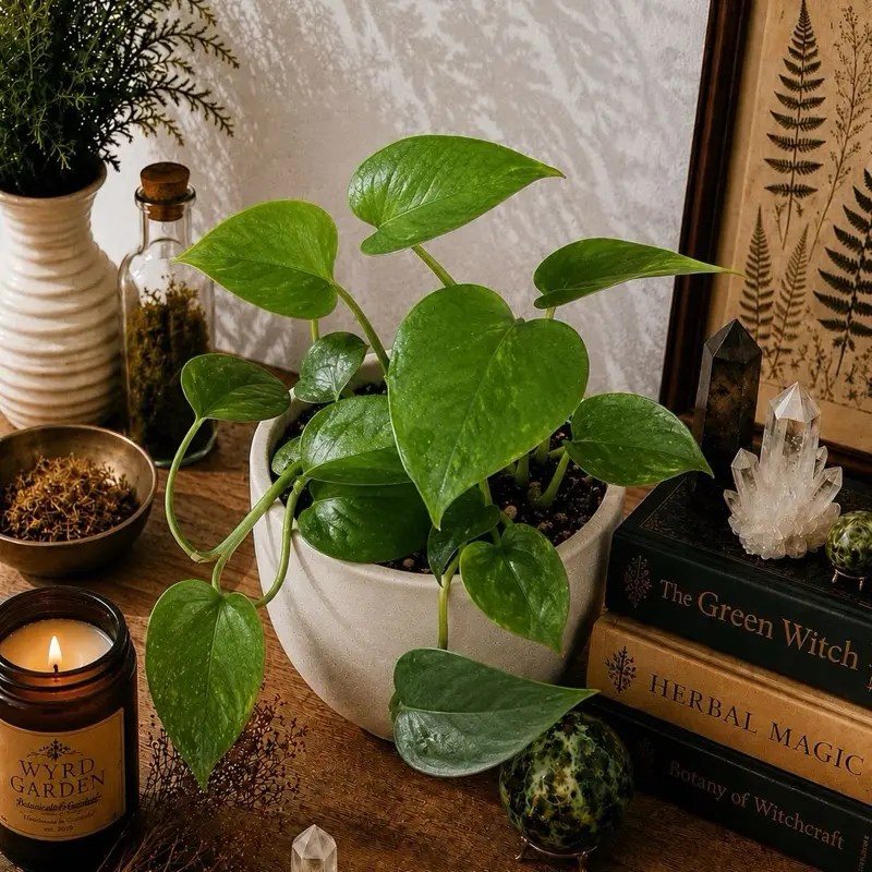 Jade Pothos | Established Starter Plant | 4” Nursery Pot