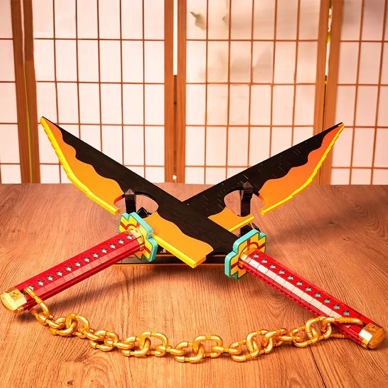 Anime-Style Building Blocks Set with Display Stand for Ages 12+ (DIY Toy & Home Decor) Collecting Building & Gifting Model