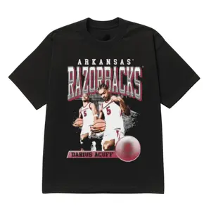 Darius Acuff Jr Basketball T-Shirt – College Hoops Graphic Athlete Shirt Men’s Tops