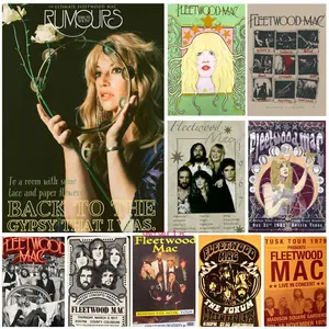 F-Fleetwood M-Mac Poster Bedroom Home Decor Art Poster Perfect Gift for Family and Friends