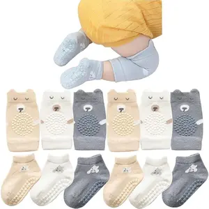 KF5-SK09   Unisex Baby Crawling Anti-Slip Knee Pads and Socks,Save Baby Knee and Ankle,Baby Walker Essentials