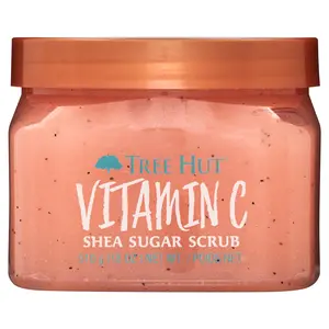 Tree Hut Vitamin C Shea Sugar Exfoliating and Hydrating Body Scrub, 18 oz.