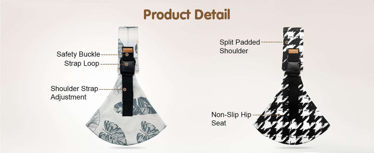 Portable Baby Sling Carrier, Lightweight Toddler Carrier, Travel Non-Slip Hip Seat Carrying 10-30lbs, Suitable for Outdoor Shopping Camping Hiking Travel Vacation Trip & Miami Beach Party, Mother's Day Gifts, Beachlife Music Festival, party beach cabana