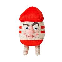 Beige Big Nose Red Top Doll 25cm