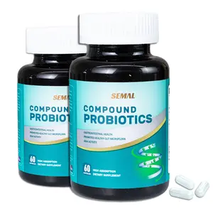 Semal 5.0 Billion CFU Probiotic Complex - 12 Strains + Organic Prebiotics - For Men and Women - 60 Capsules- Dietary Edible Healthcare Supplement ketones probiotic supplements Maintaining optimal physical condition Fitness Human Optimum