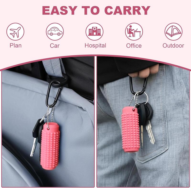 Little Ouchies Fidget, Portable Stim Tool, Pocket Mini Fidget Toy for Adults, Pain Stim Fidget, 3D Printed Venting Key Pendant, Spiky Grippie Stim Keychain for Anxiety Relief Positive, Novelty Gifts