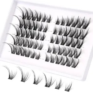 Cat Eye Lash Clusters Eyelash Extension Wispy Lashes Fox Eye Eyelash Clusters Natural Look Long False Lashes Makeup Eyelashes Extensions Cosmetic