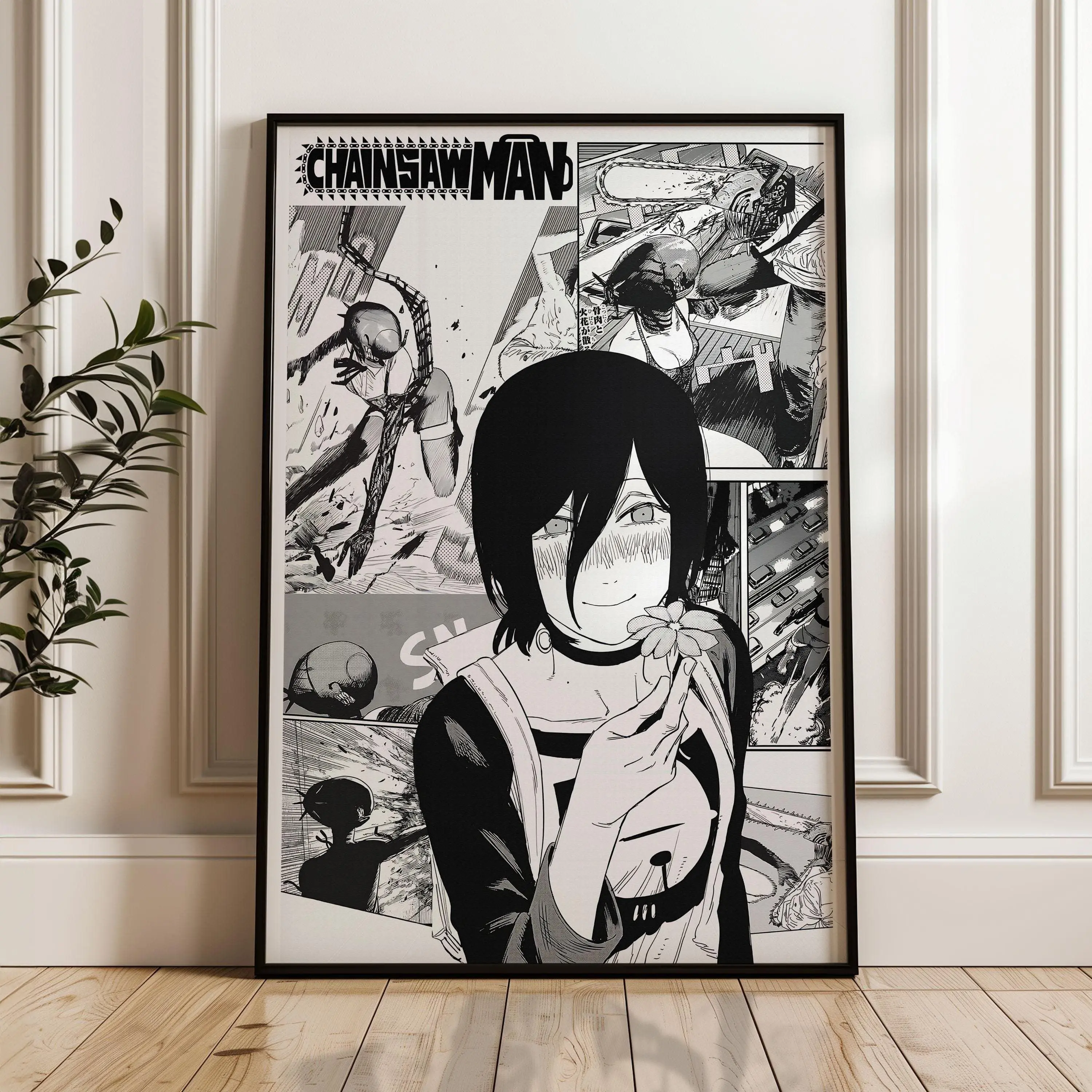(No Frame) PRINT Chainsaw Man Reze Arc Movie Poster: Anime Print, Curated Manga Panels, Anime Satin Poster