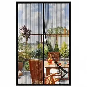 Magnetic Screen Door, Tool-Free Installation, Dual Fixing Design, All-Season Use, Pet-Friendly, Modern Frame