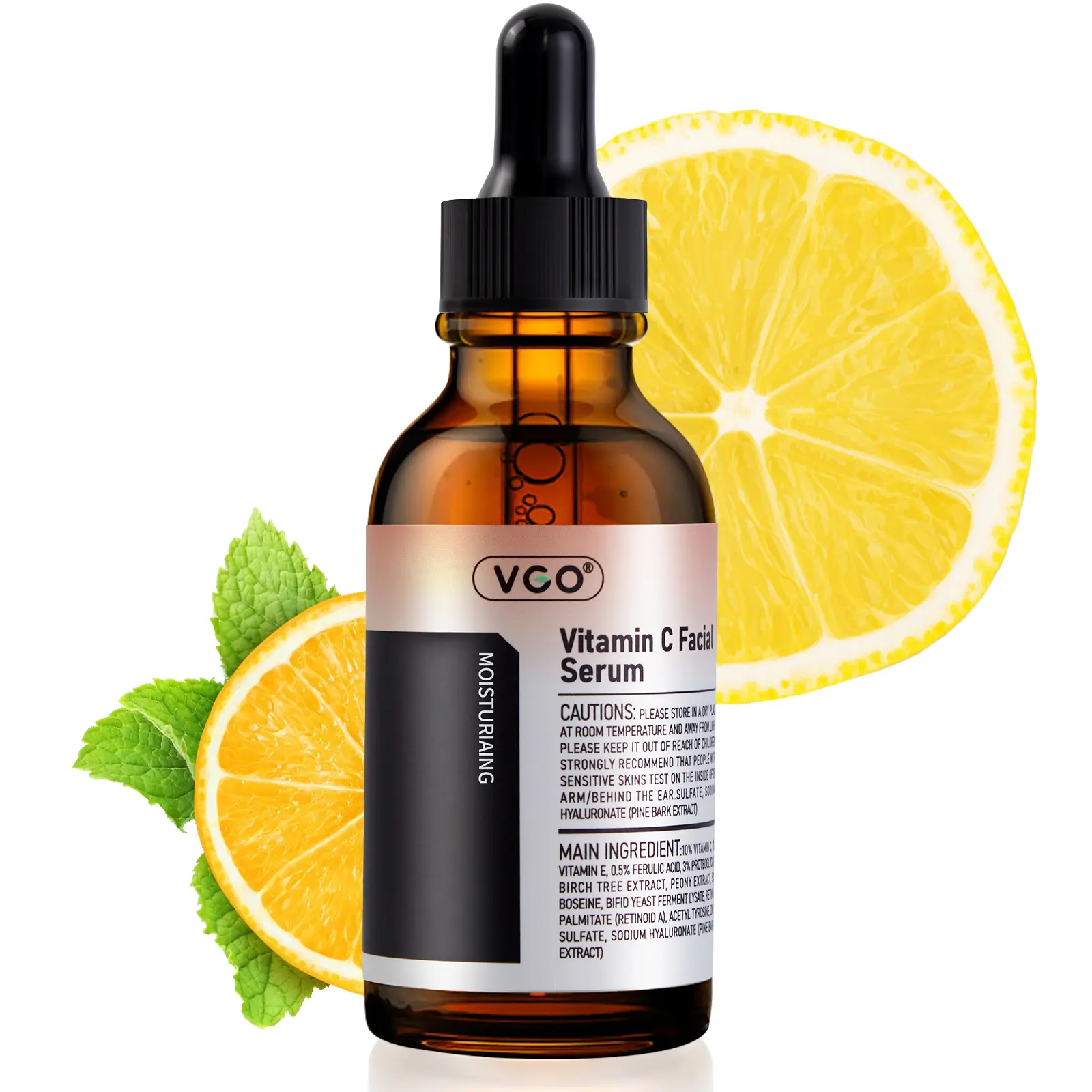 VGO Vitamin C Face Serum, Hydrating Serum with Vitamin C, Hyaluronic Acid, Vitamin E & More, Serum for Dullness Radiance, Balanced Tone Complexion-B Firming Essence Moisturizing Dark Spot Corrector