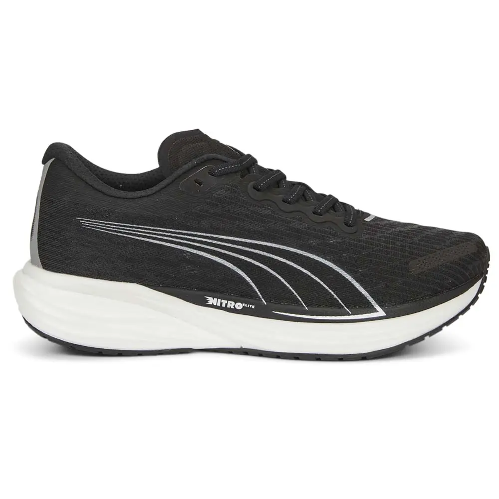 PUMA Mens Deviate Nitro 2 Running Sneakers Shoes - Black