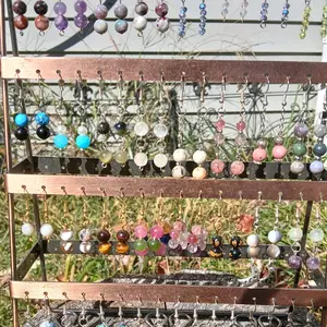 Crystal Wire Wrapped Earrings - Women's Fashion Accessory