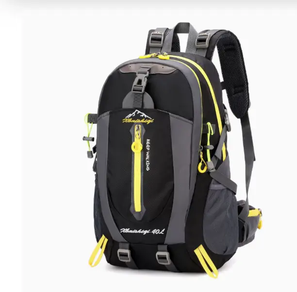 40L High-Capacity Water-Resistant Outdoor Hiking Backpack - Lightweight Leisure Sports Storage Shoulder Bag with Adjustable Strap, Ergonomic Design, Unisex Casual Daypack for Trekking, Daily Commute