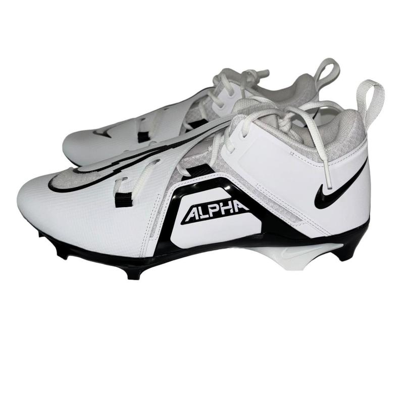 Ohio State Football Team Issued Nike Alpha Menace Pro 3 Low P White/Black Cleats