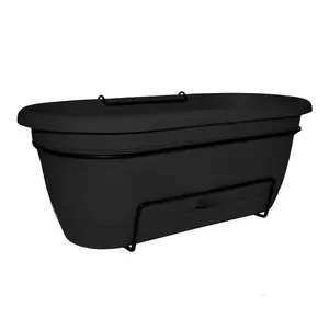 Bloem Lucca Self Watering Oval Window Box Planter: 18"