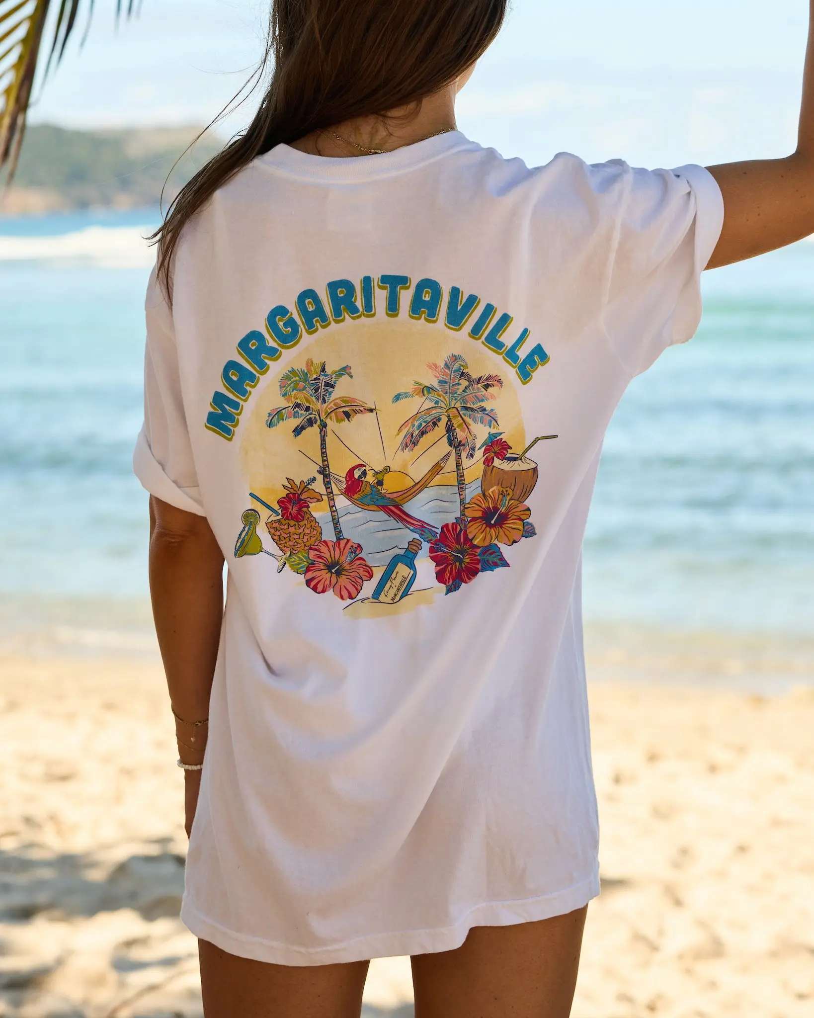 Margaritaville by Kenny Flowers – Welcome to Margaritaville - White Tee Shirt