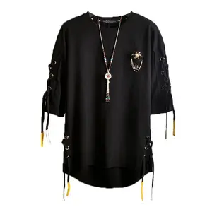 Summer Techwear Anime Men's T Shirts Harajuku Y2k Fashion Trending Streetwear Hip Hop Punk Men Women Clothing School Student Fabric Menswear