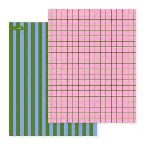 Candy Stripe & Grid | Scrapbook Paper