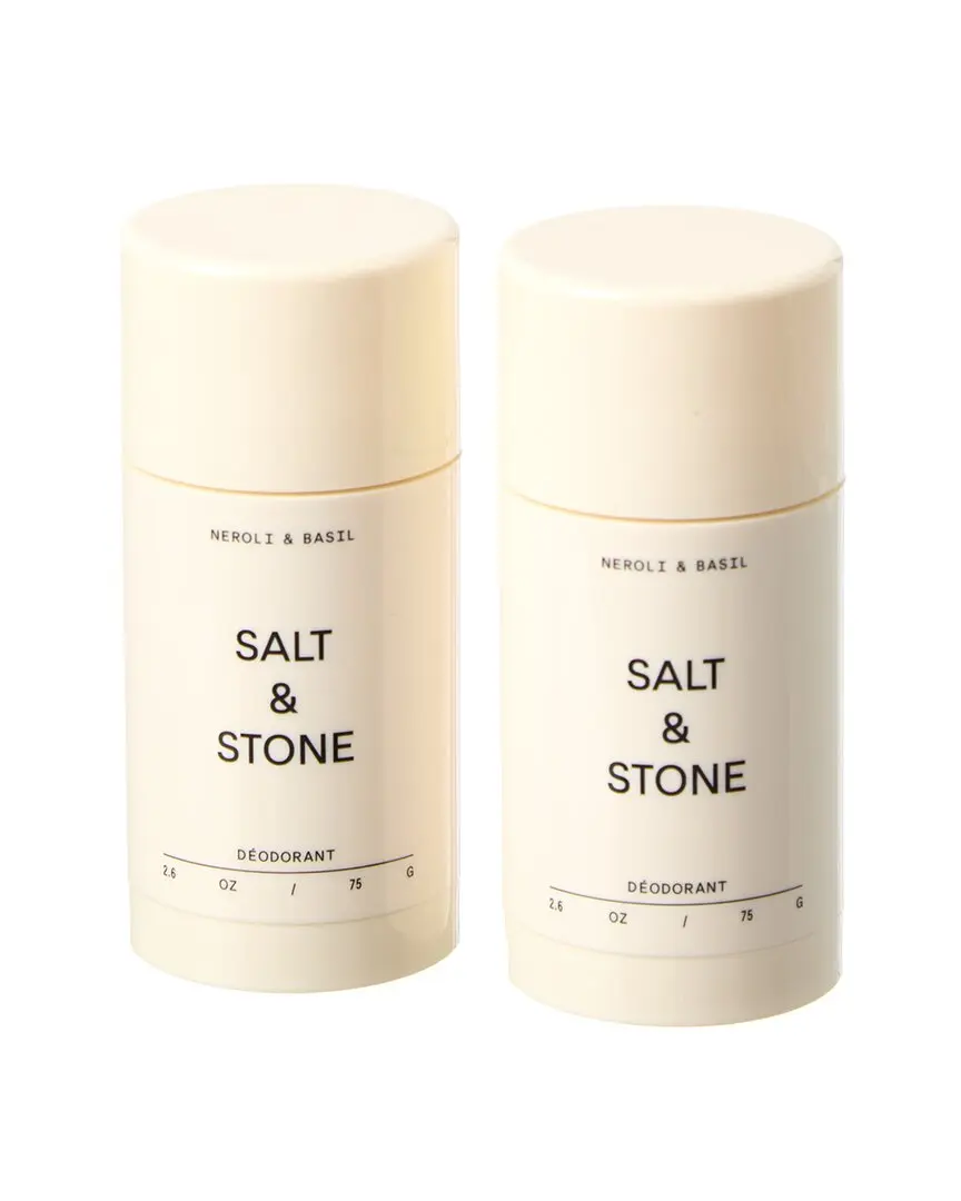 Salt & Stone Unisex 2.6oz 2pk Neroli & Basil Deodorant Duo