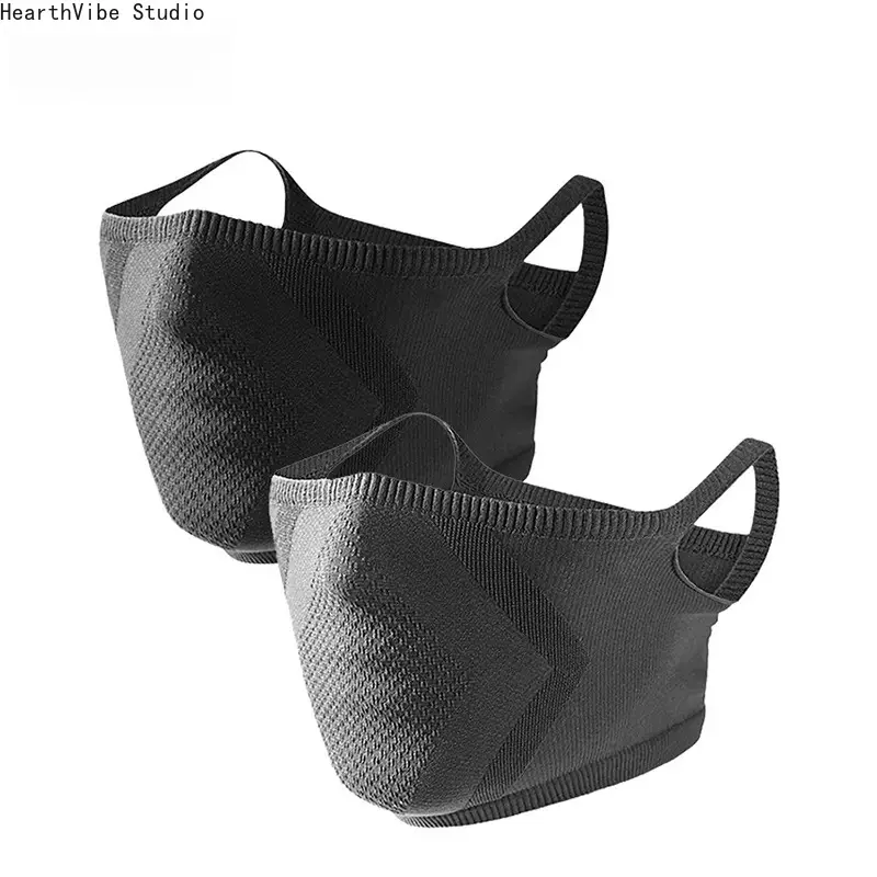 Adults' 2-Pack Unisex Windproof Neck Gaiter with Ear Loops - High-Stretch Breathable Moisture-Wicking Cooling Polyester Athletic Face Masks, UV Shield, Dust-Proof, Lightweight, Machine Washable 2-Pack Value Summer Sports Essentials for Hiking, Cycling