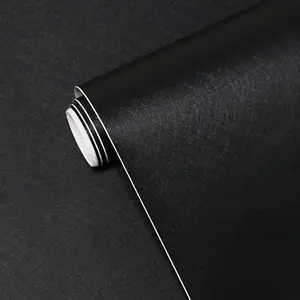 Peel and Stick Wallpaper Black Wallpaper Black Contact Paper Modern ThickeningWaterproof Self Adhesive Removable Wall Paper Deco for Wall Bedroom Covering Countertop Cabinet Vinyl 17.7" x118"