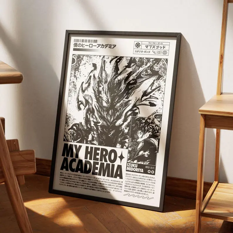 Izuku Midoriya My Hero Academia Poster: Anime Wall Art - POSTER NO FRAME