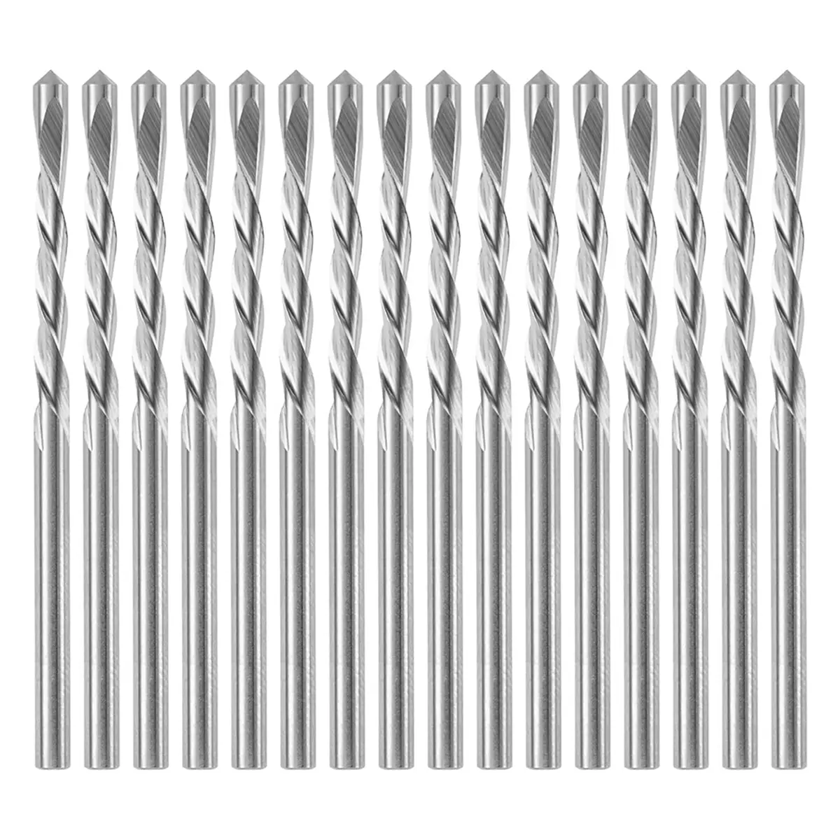 GP16 1/8in Drywall Pilot Point Cutting Drill Bit (16-pc Pack Ready), High Performance, Premium Material, Guide Point, Compatible with Rotary Zipper Spiral Saws (Handle Diameter Unspecified)