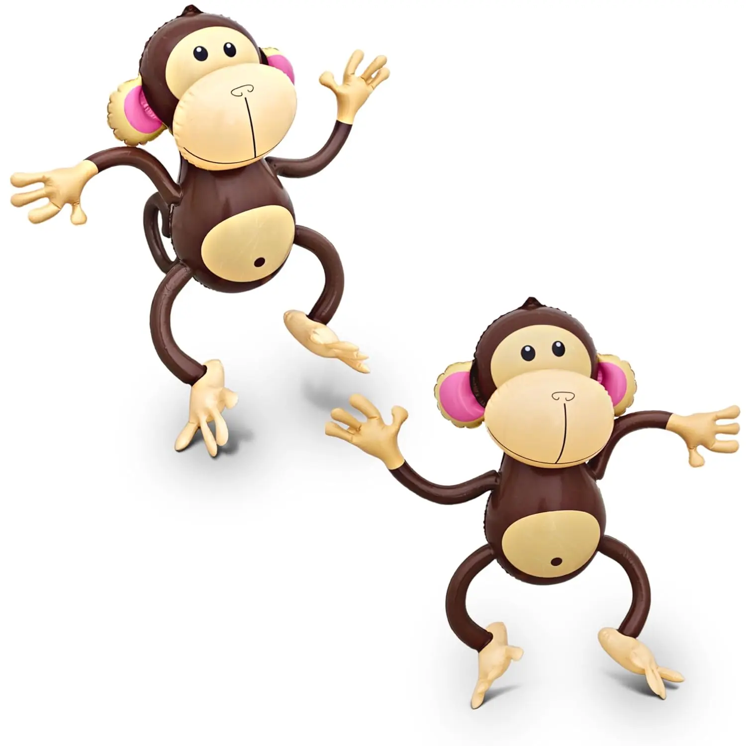 Inflatable Monkeys (2 Pack): 27 Jungle Safari Party Decorations for Kids & Baby Showers