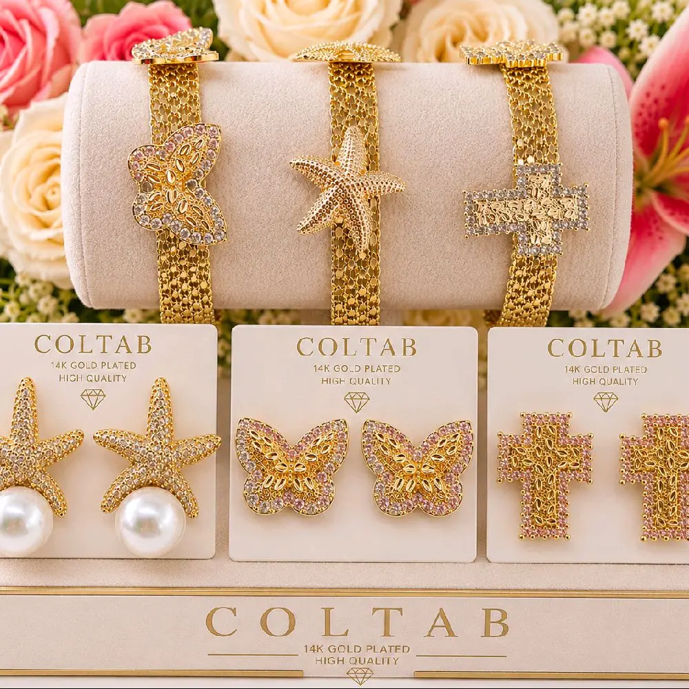 COLTAB  COLLECTION Discover Your Favorite Piece Bracelets tejido chino & Earrings (Sold Separately)