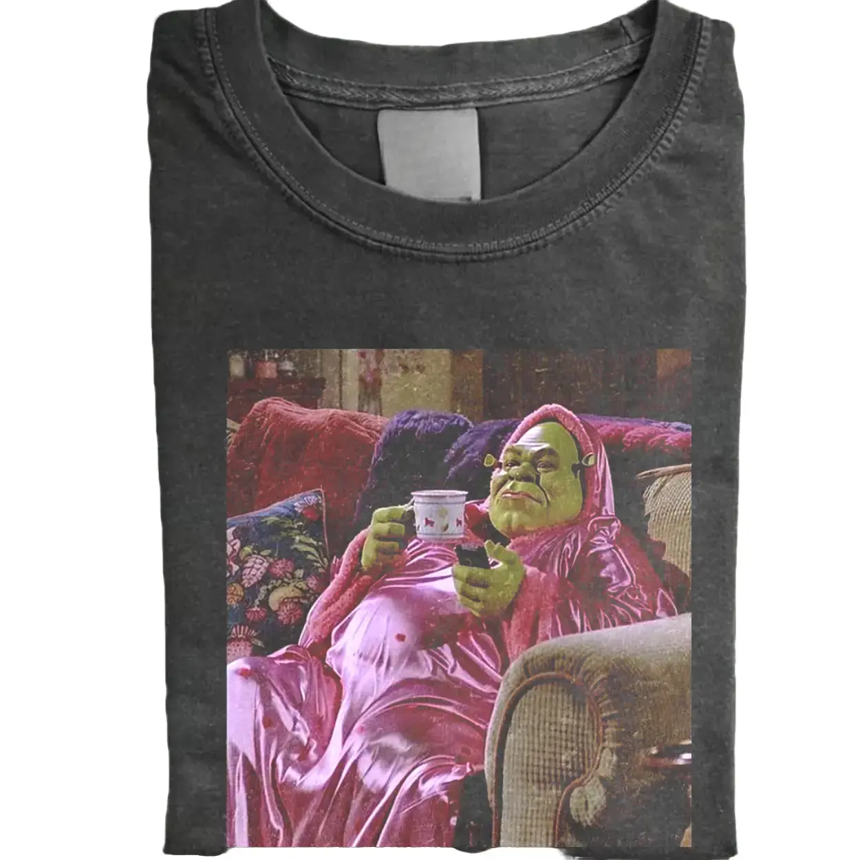 Shrek T-Shirt, Funny Meme Graphic Tee, Retro Shrek Movie Fan Shirt, Cute Ogre Swamp Vibes Aesthetic Top, Classic Animation Shirt, Gift for Men, Gift for Women, Crew Neck T-shirt, Trending T-shirt