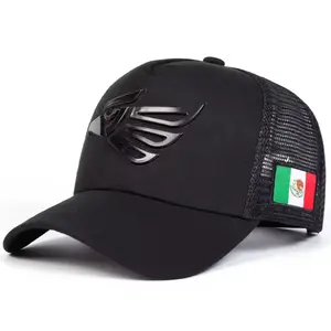 Unisex Mexican Eagle Label Baseball Net Caps Outdoor Adjustable Spring Summer Casual Sunscreen Hat for Outdoor Activities