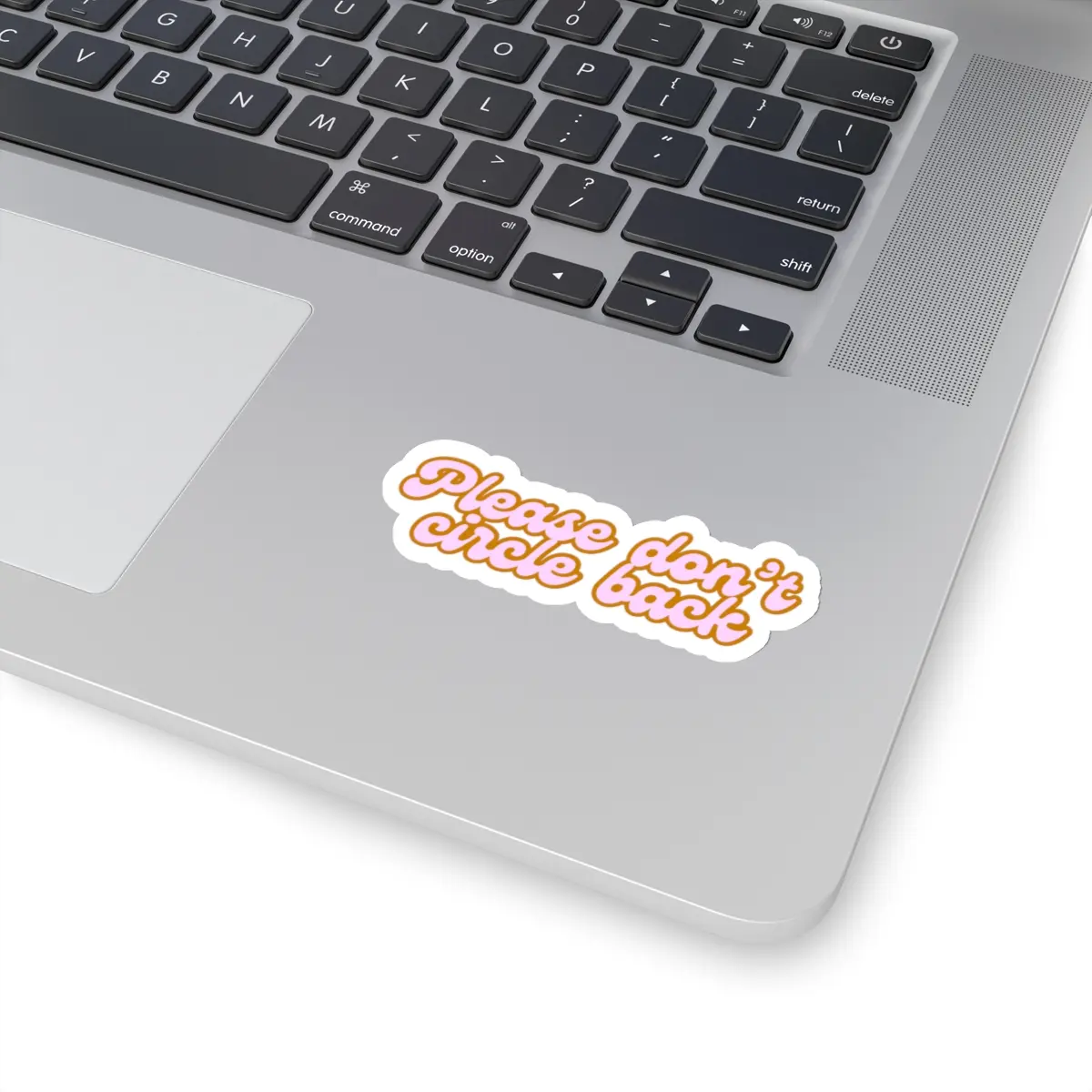 Please Dont Circle Back Kiss-Cut Stickers, Laptop Decal, Work From Home, Office Desk Accessories, Workplace Humor