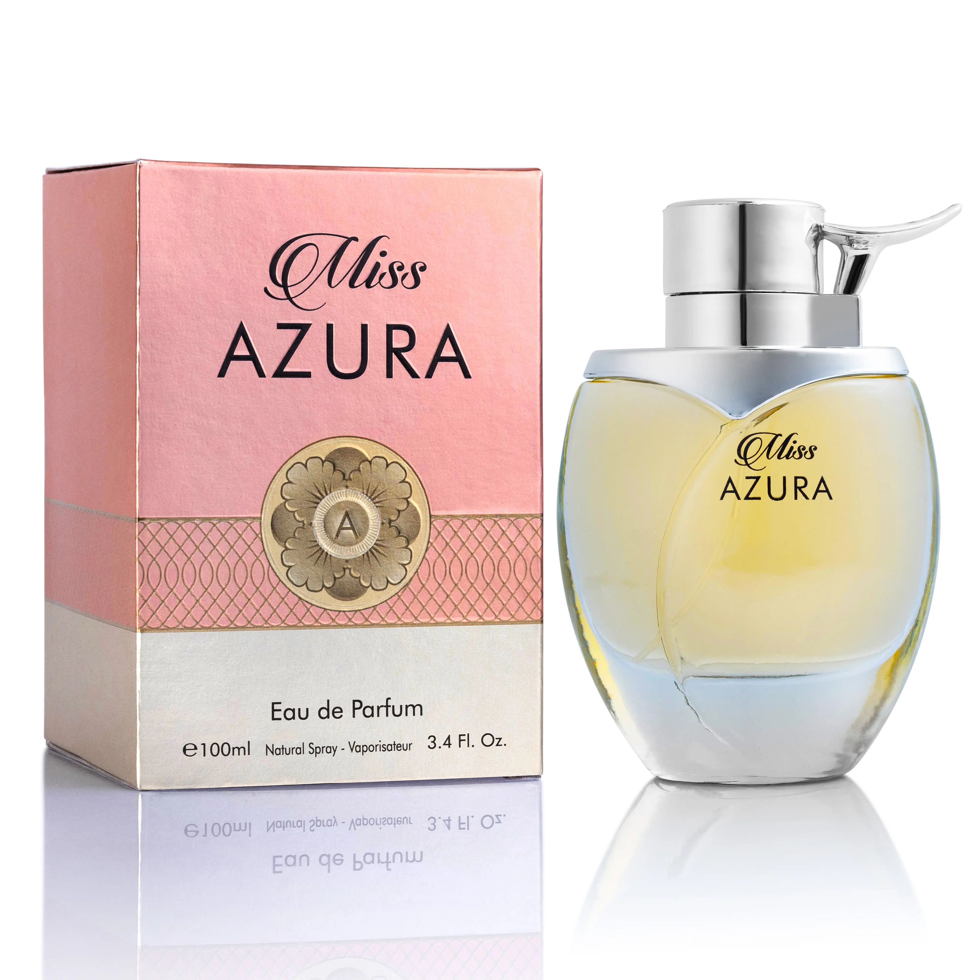 Urban Collection Miss Azura Eau De Parfum for Women - 100ml Spray Fruit-Scented Perfumed Casual Boxed Fragrance, Floral Fruity Notes of Orange Blossom, Ginger Flower, Pomegranate in Elegant Paper Box, Fruit-Scented Women's Fragrance, Fragrance Women's Fra