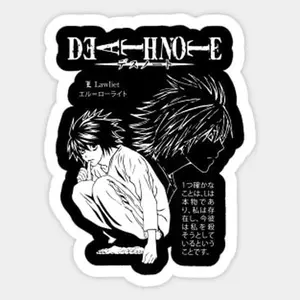 Death Note Stickers - Durable Vinyl Peel and Stick Decals for Laptops Water Bottles and Phone Cases