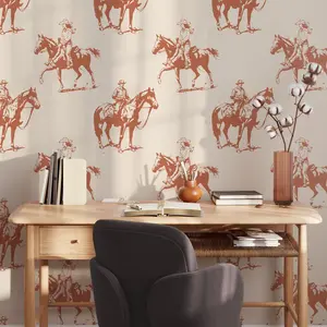 Vintage Western Cowboy Wallpaper