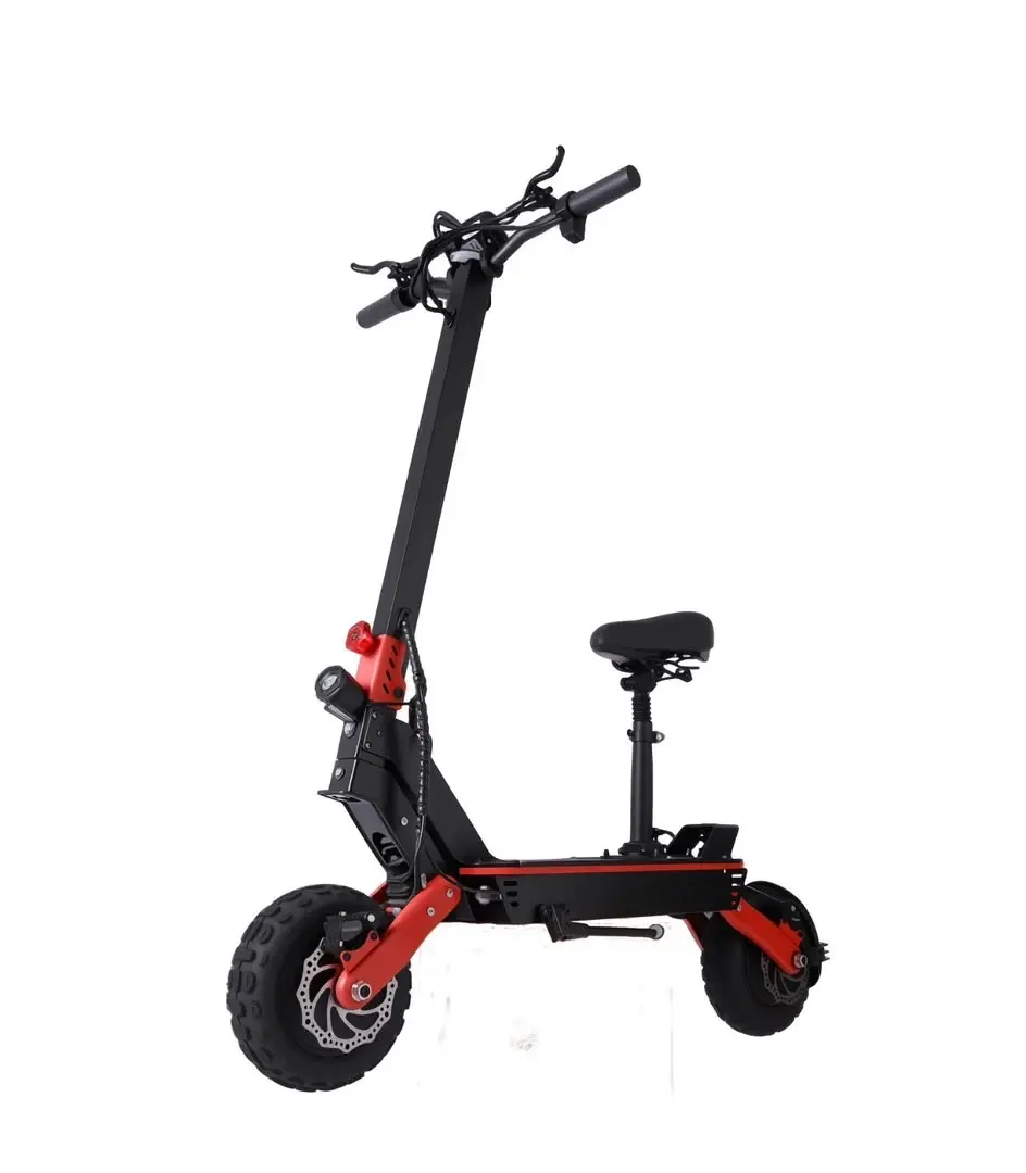 11" Off Road 6600W Dual Motor Electric Scooter, 56MPH 50Miles E-Scooter NFC/APP