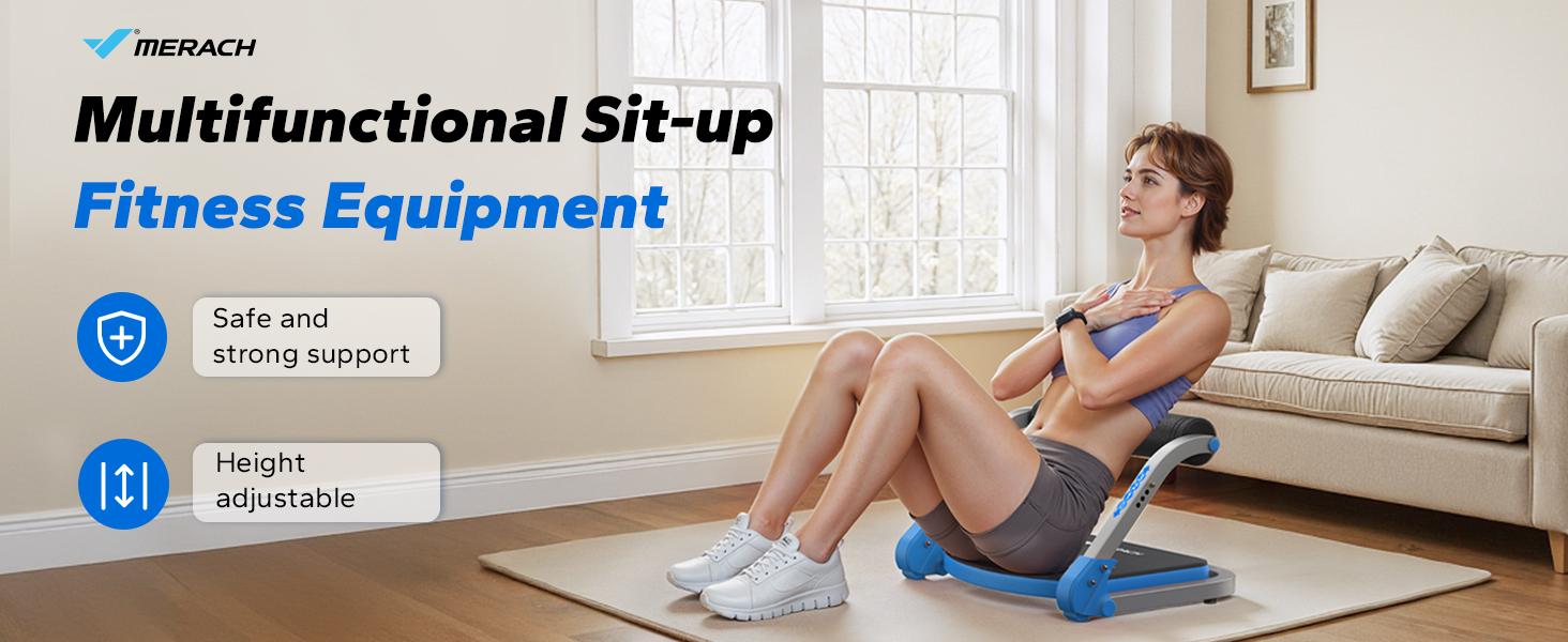 Merach Sit-Up Exercise Equipment, Ab Crunch Machine Roll-up Machine, Abdominal Workout Machine for Home Gym, Core Ab Exercise System Trainer, TikTokShopBlackFriday