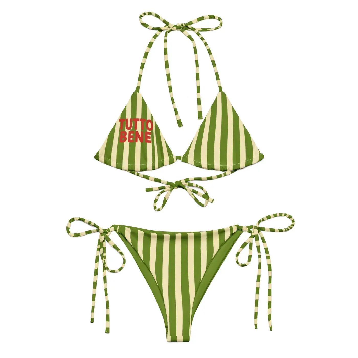 Tutto Bene Striped Triangle Bikini - Stylish Swimwear for Women