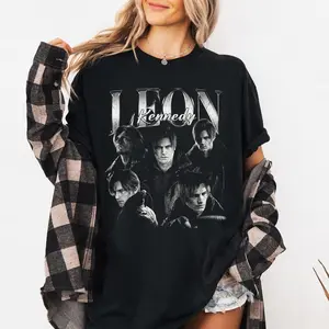 Resident Evil Leon Kennedy Shirt, Vintage 90s Bootleg, Gamer Fan Gift Unisex