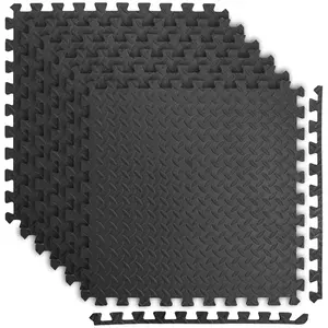 Puzzle Exercise Mats, 24"x24" x 1/2" Thick Foam Interlocking Tiles for Gyms, Flooring, Workout, Gym Equipments, Pack of 6