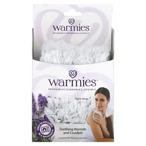 Warmies Neck Wrap, Heatable, Marshmallow Gray, 1 Wrap