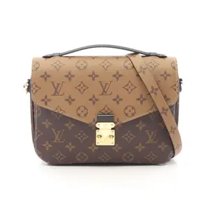 Pre-owned Louis Vuitton Canvas Shoulder Bags Pochette Metis Monogram Reverse 2way bag