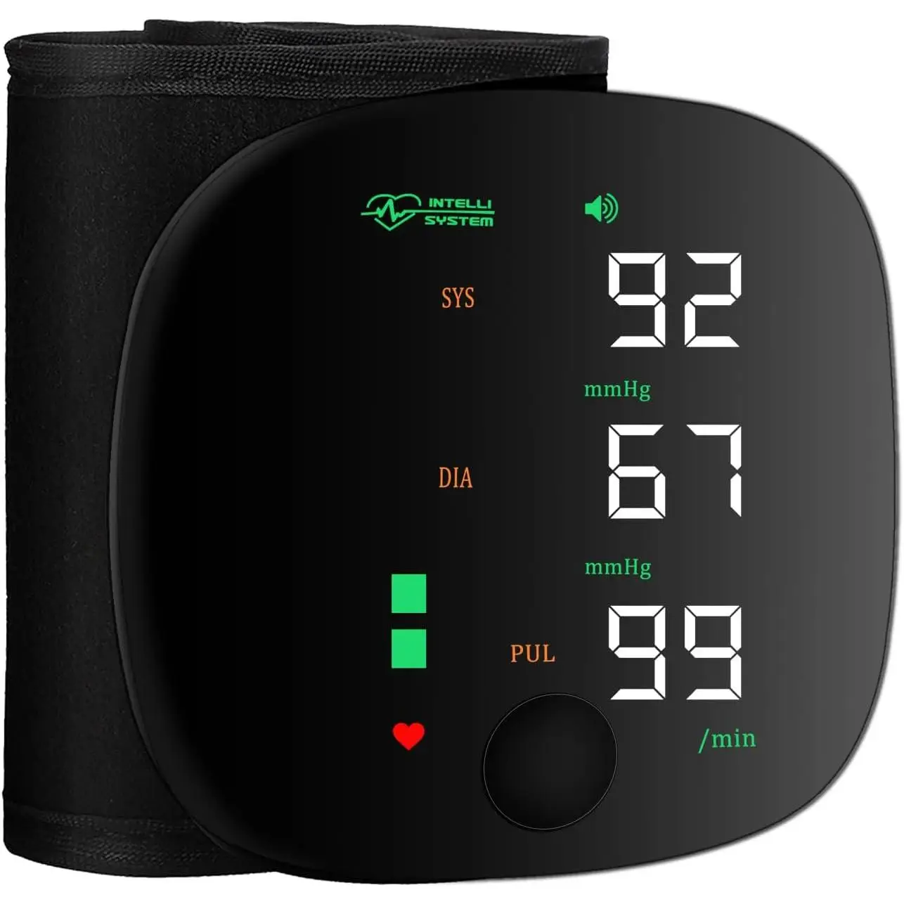 Wrist Blood Pressure Monitor, Rechargeable Monitors for Home Use with Digital Large Display, Voice Broadcast, Blood Pressure Machine, Carrying Case