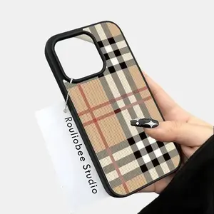 Retro Plaid Texture Pattern Magsafe Case|For iPhone 17|16|15|14|13|12|11|PRO|PLUS MAX Hard Acrylic TPU Shockproof Protection Drop-Proof Phone Case