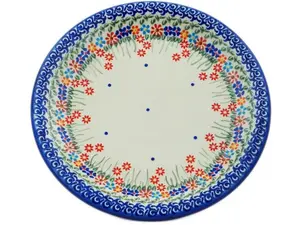 Polish Pottery Plate 11" Blissful Daisy