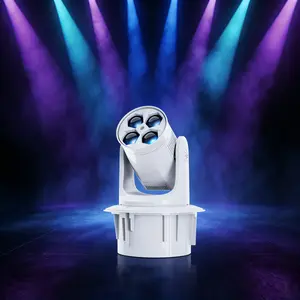 180W Bee Eye Moving Head Light, 4x40W RGBW LED Stage Lighting with 300mw Blue Laser, Rotating Kaleidoscope Effect, Sound Activated DMX Control for Wedding, home Party, Bar, Club, Live Show, Professional DJ Lights DMX512