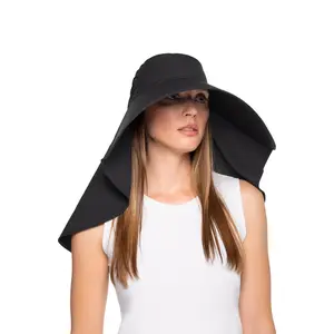 Anastasia Elegant Full Coverage Hat | Black