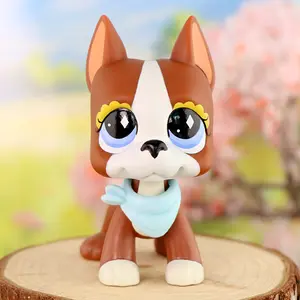 Rare Old Original Great Dane With White Diamond Eyes #598 Action Figure Toy Stand for Kids Adorable Collectible Pet Shop Animal Christmas Birthday Gift Tiny Cute Room Decor Viral Holiday Present Festive