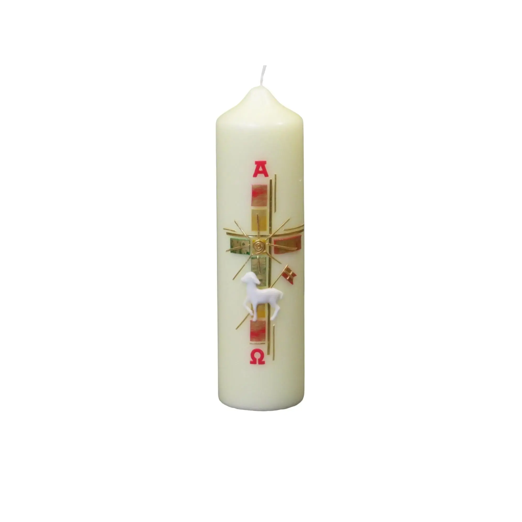 Paschal Candle Alpha (Α) and Omega (Ω) 8.5x 2 1/4 Inches Paschal Candle Alpha (Α) and Omega (Ω) 8.5x 2 1/4 Inches