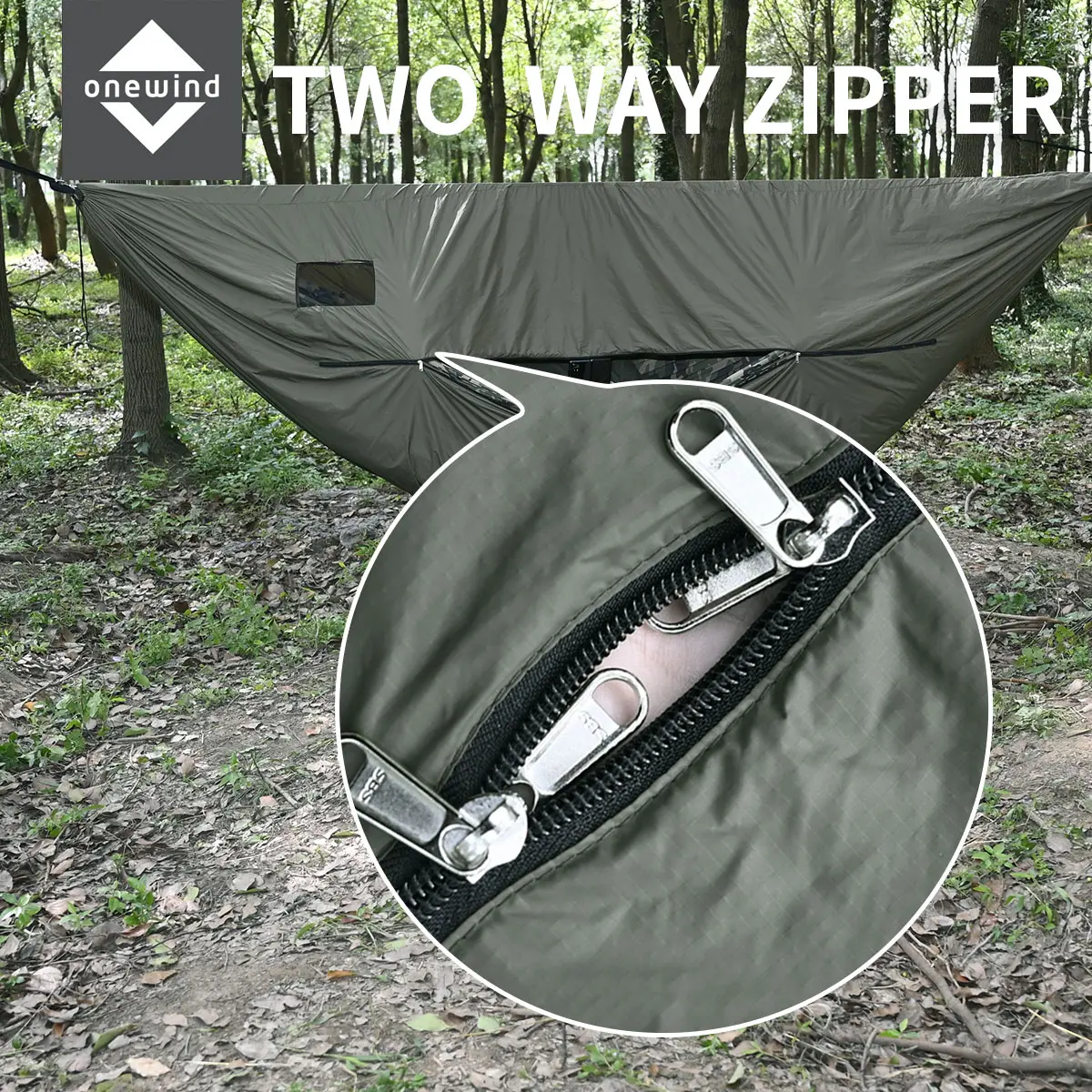 Onewind Premium Hammock Zipper Windsock for Zipper Netted Hammock,  Lightweight 20DRipstop Nylon and Wind-Resistant Protector for Cold Weather  - TikTok Shop